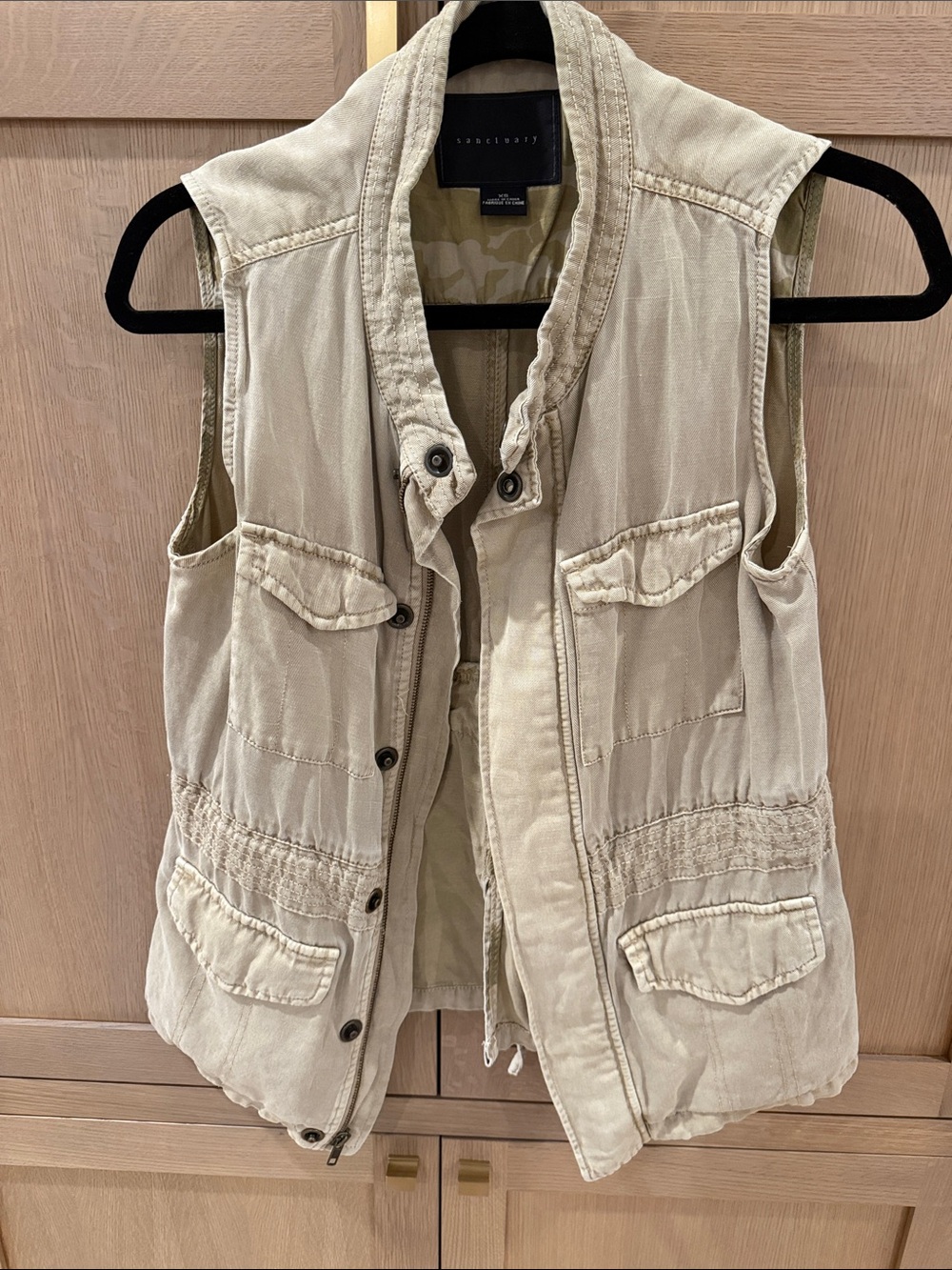 Sanctuary Beige Utility Vest